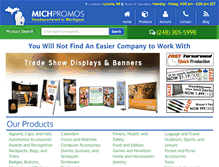 Tablet Screenshot of michpromos.com